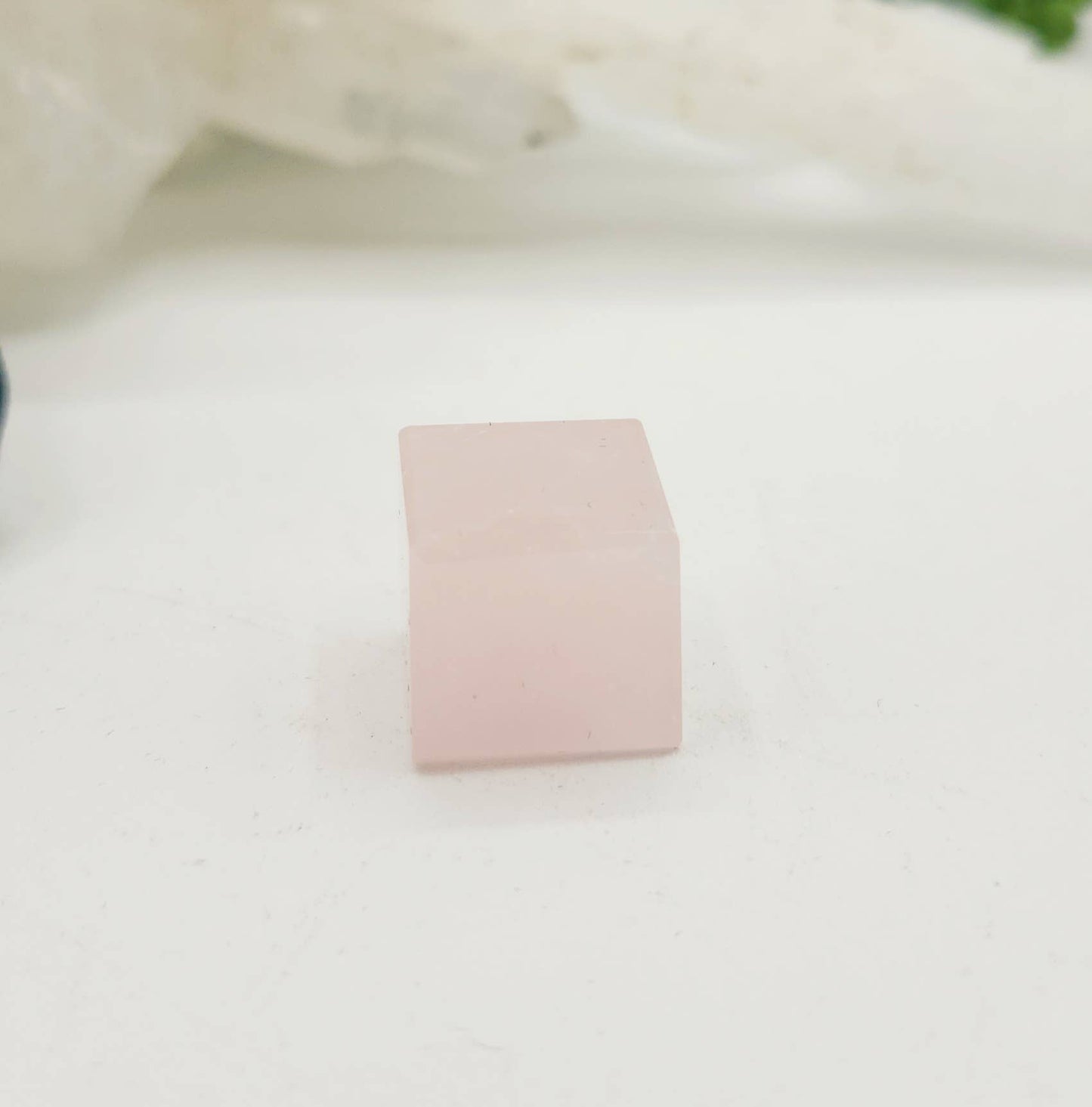 Rose Quartz 7 piece Platonic Geometry Set with Velvet Bag