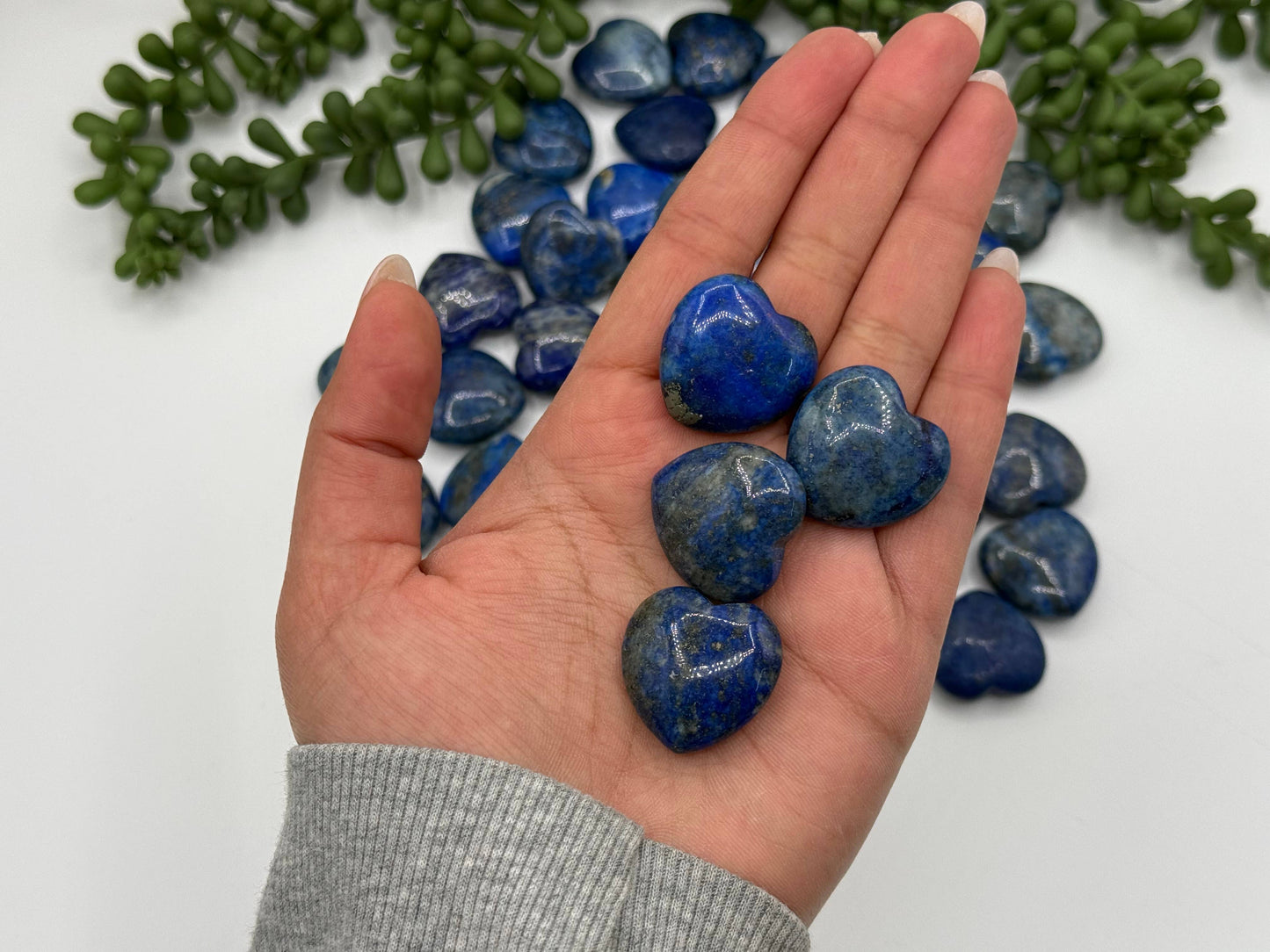 Lapis Lazuli Mini Hearts (25MM or 2.5CM)