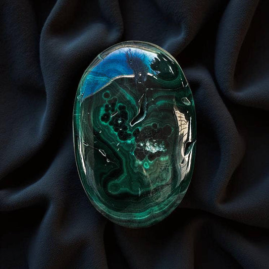Malachite Palm Stone - 1