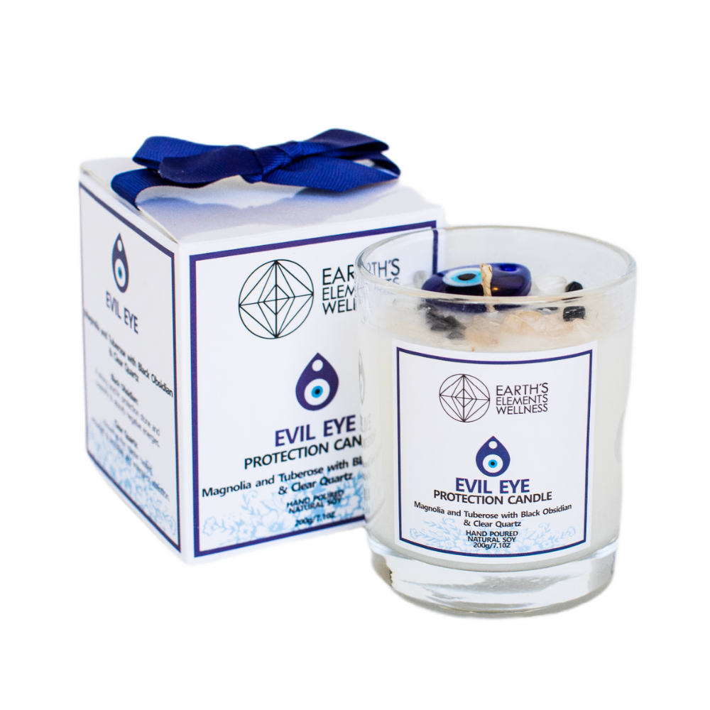 Crystal Candle, Evil Eye Protection - pack of 6