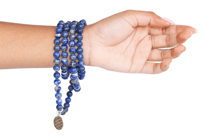 108 Prayer Beads | Lapis Lazuli | Crystals Mala Bracelet