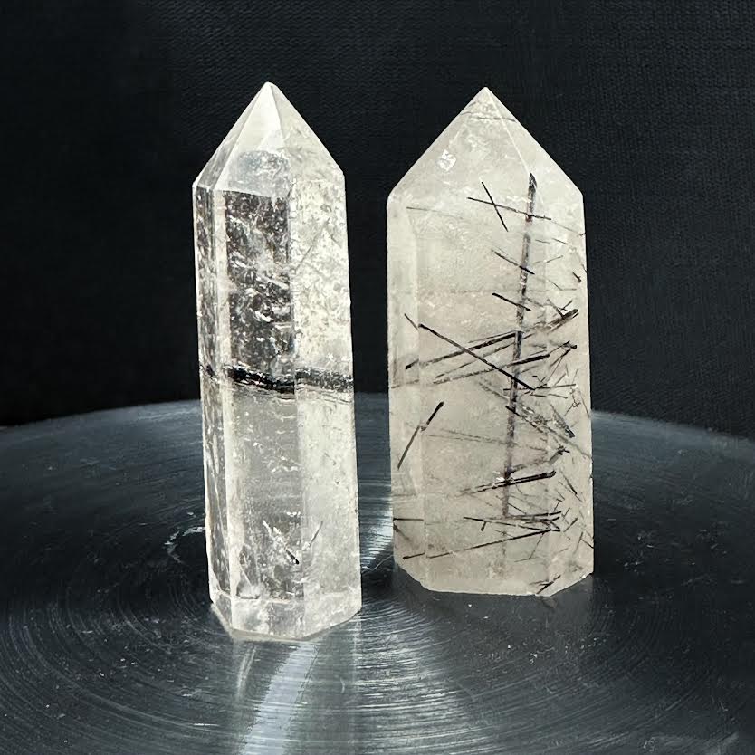 Quartz & Tourmaline Lot of 4 small Towers