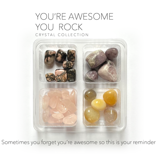 YOU'RE AWESOME-  Rox Box - Crystals and Stones gift set kit