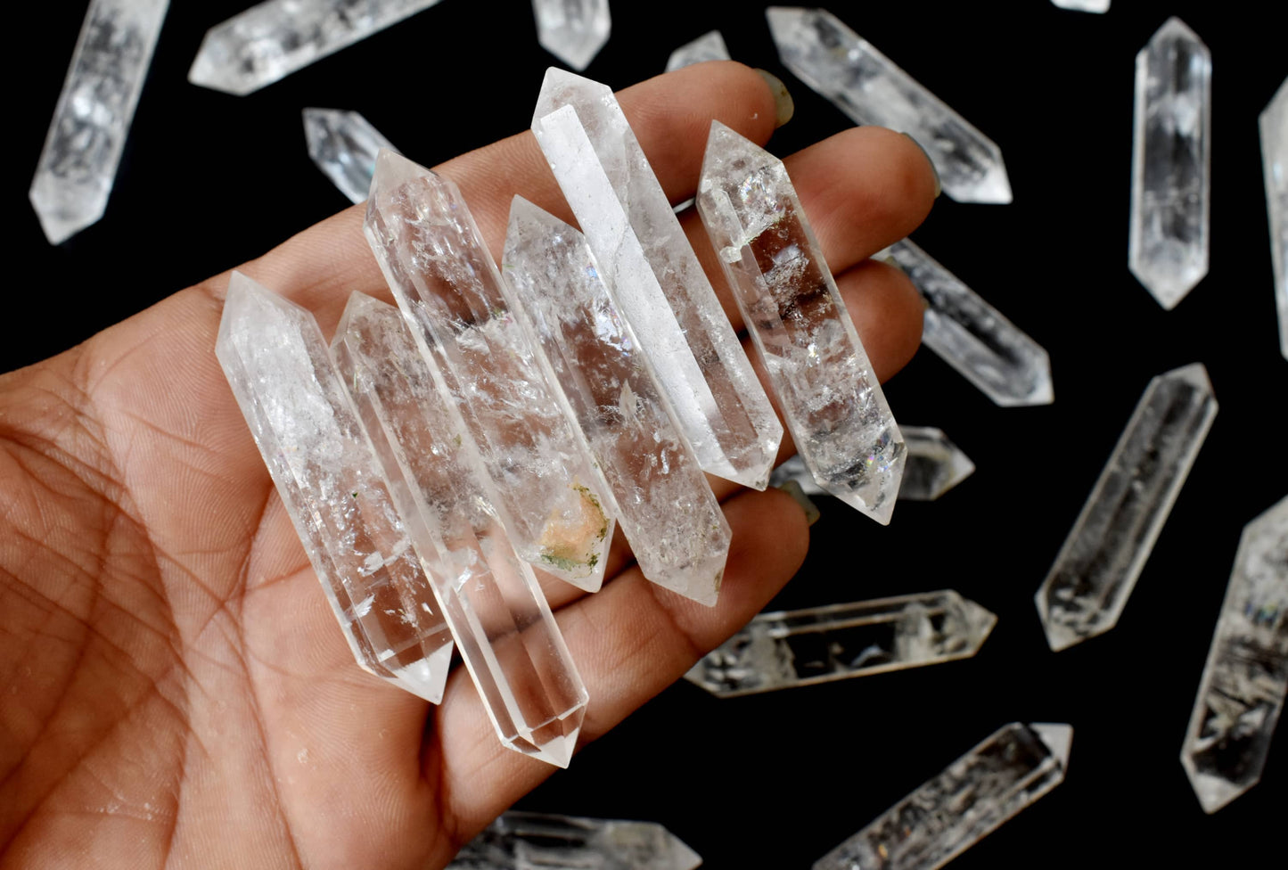 Crystal Points | Clear Quartz | Double Point Crystal Pencils