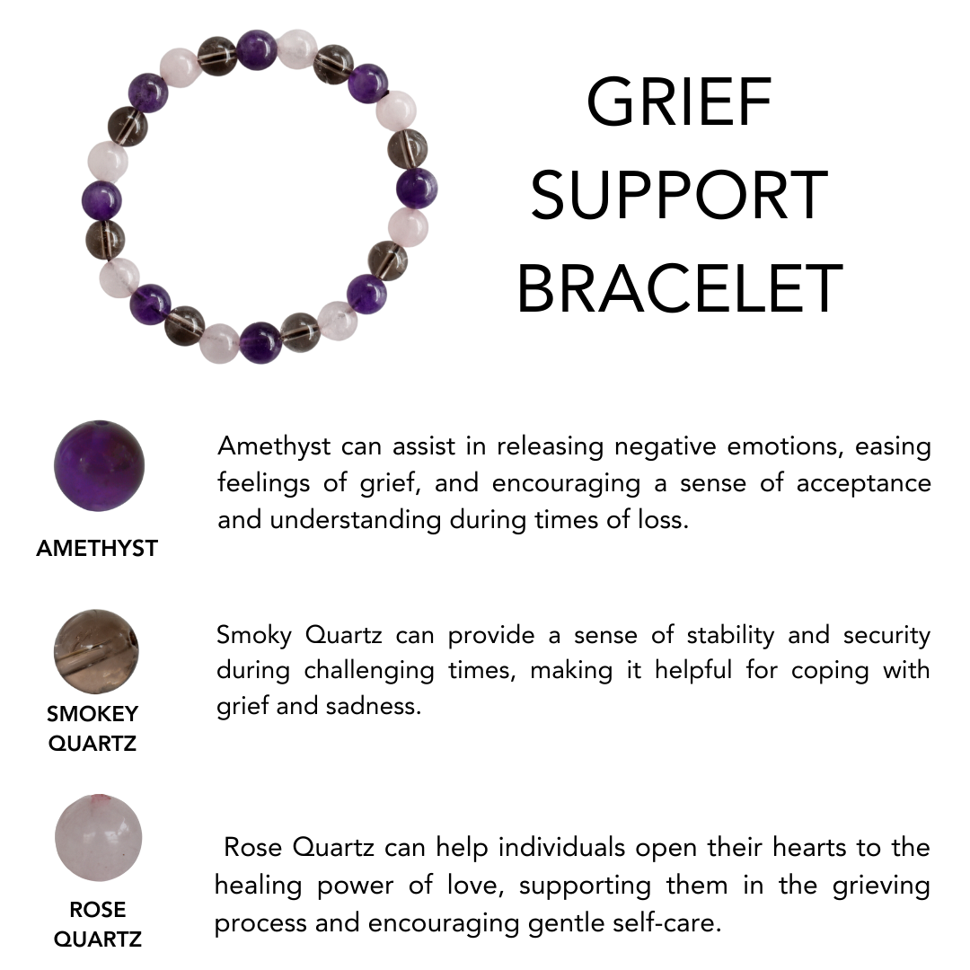 Healing Bracelet| GRIEF Support | Gemstone Crystal Bracelets