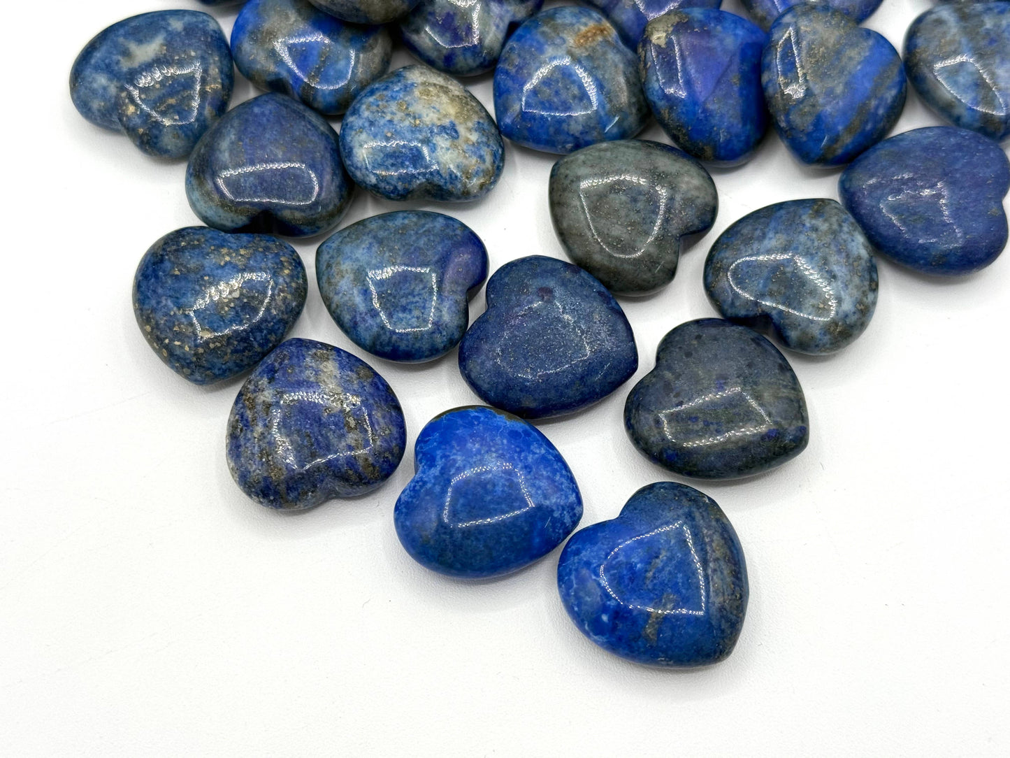 Lapis Lazuli Mini Hearts (25MM or 2.5CM)