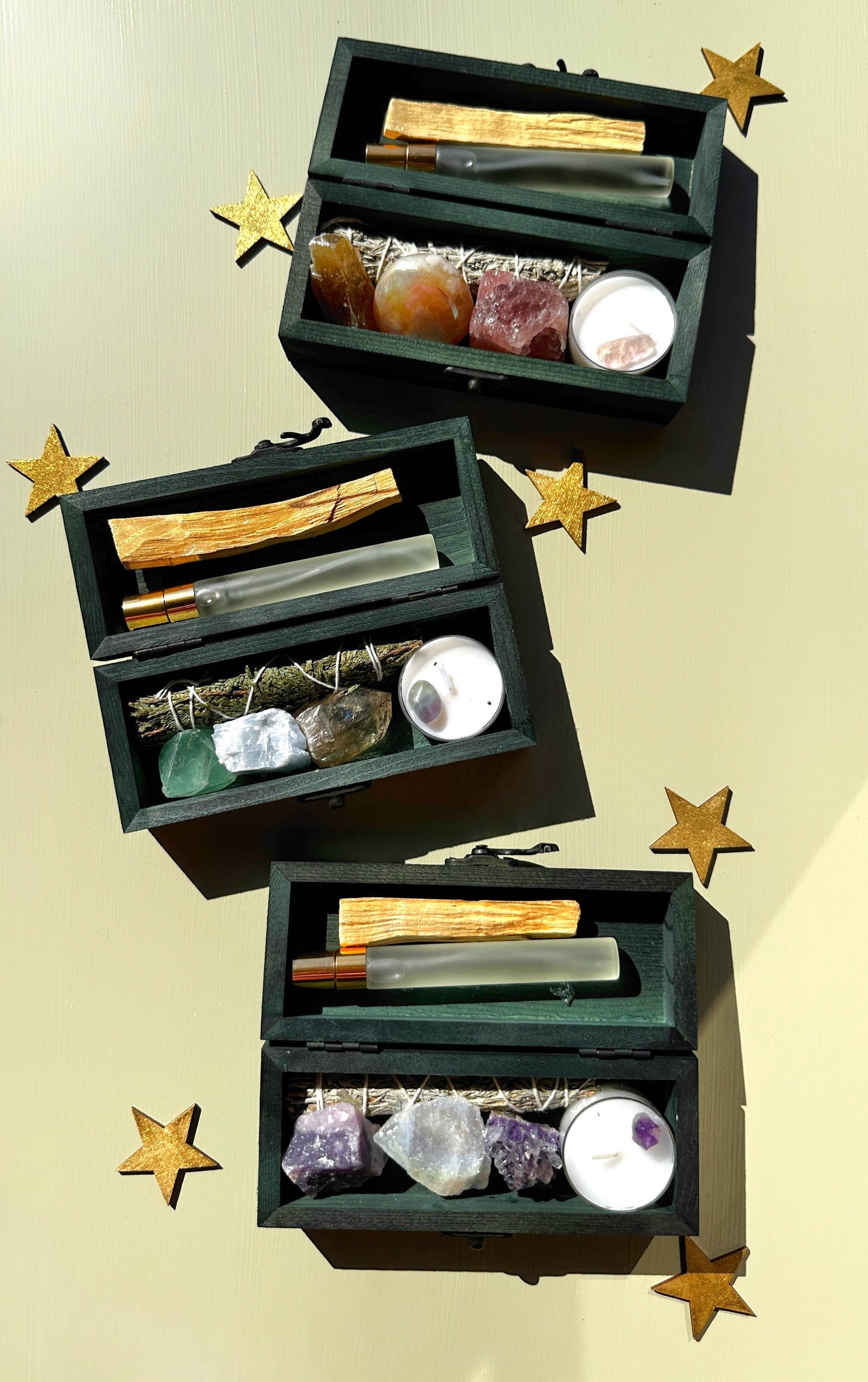PROTECTING MY ENERGY KIT - Crystal Kit - Smudge - Sage -Palo