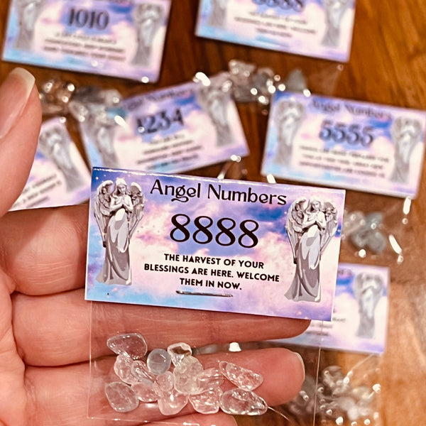 Crystal Confetti Client Thank You Gifts 20pc Angel Numbers
