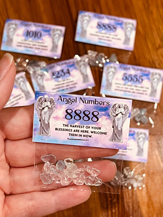 Crystal Confetti Client Thank You Gifts 20pc Angel Numbers