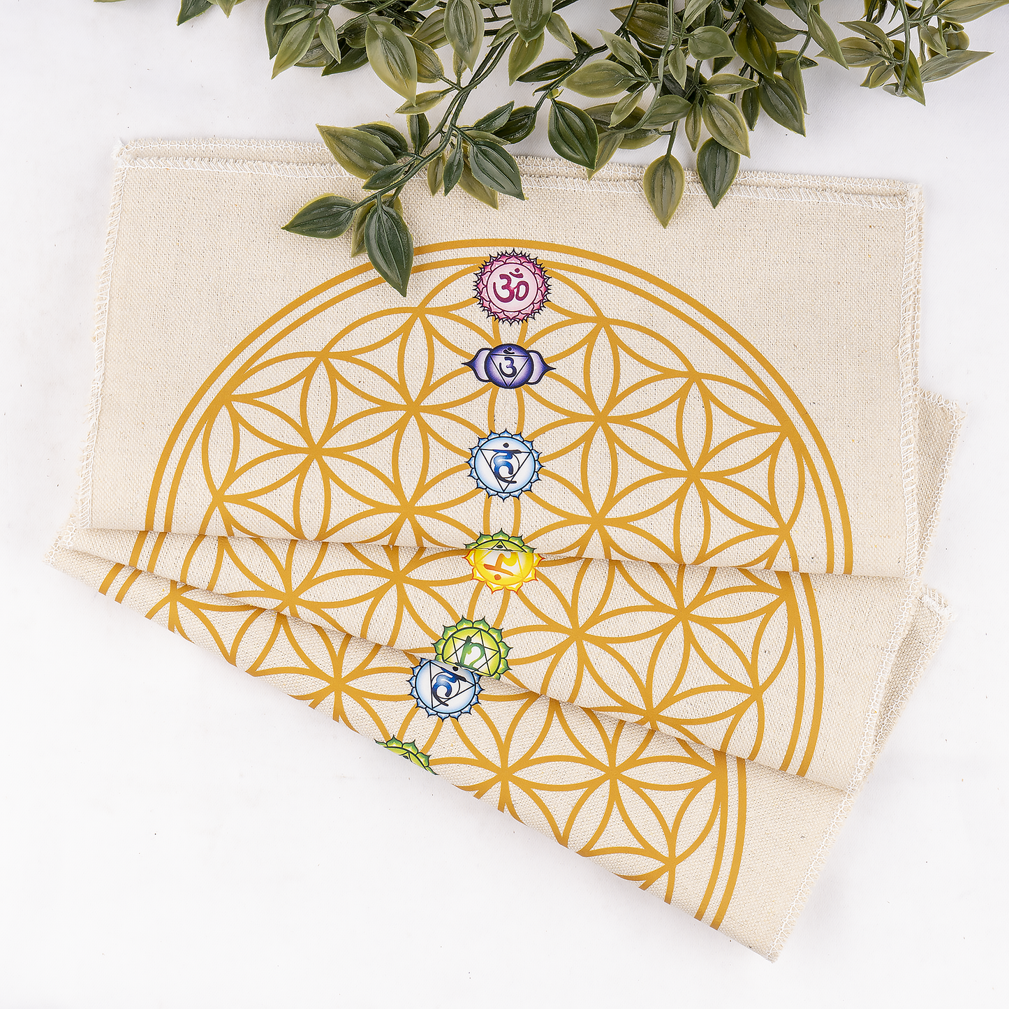 Crystal Grid Cloth |Sacred Geometry 7 Chakra For Energy Work
