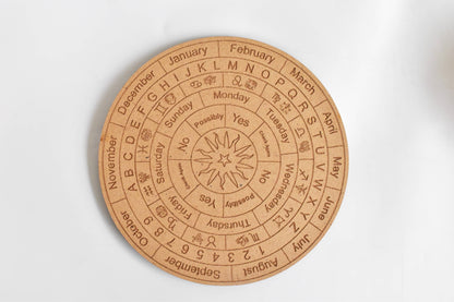 6" Dowsing Pendulum Board | Dowsing Board | Grid Board