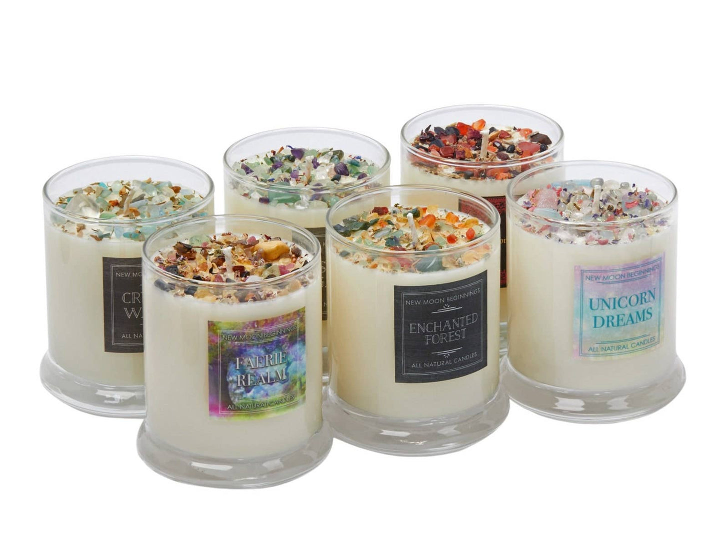 Mystical & Magical Candles, Spiritual Candle, Crystal Candle