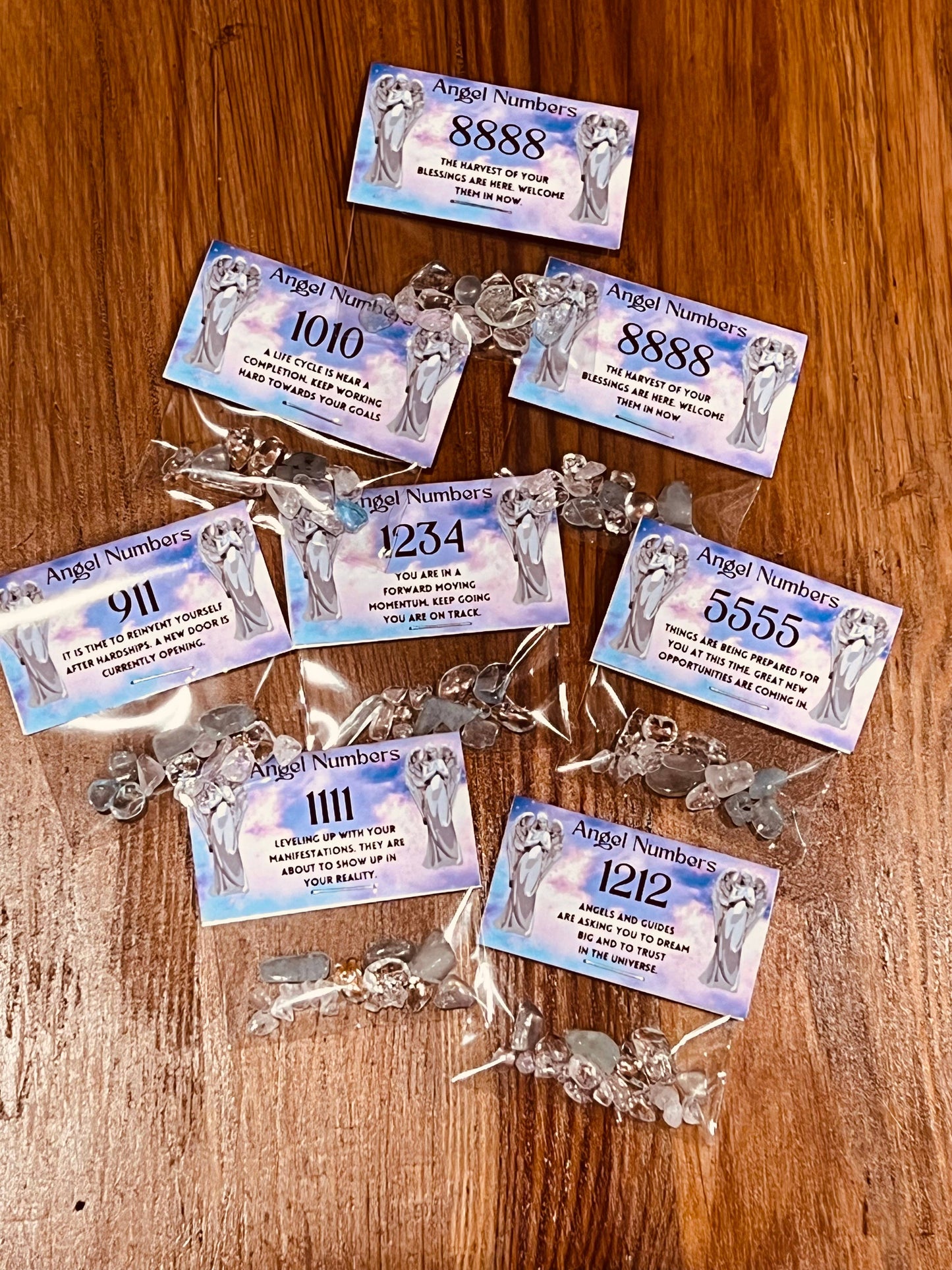 Crystal Confetti Client Thank You Gifts 20pc Angel Numbers