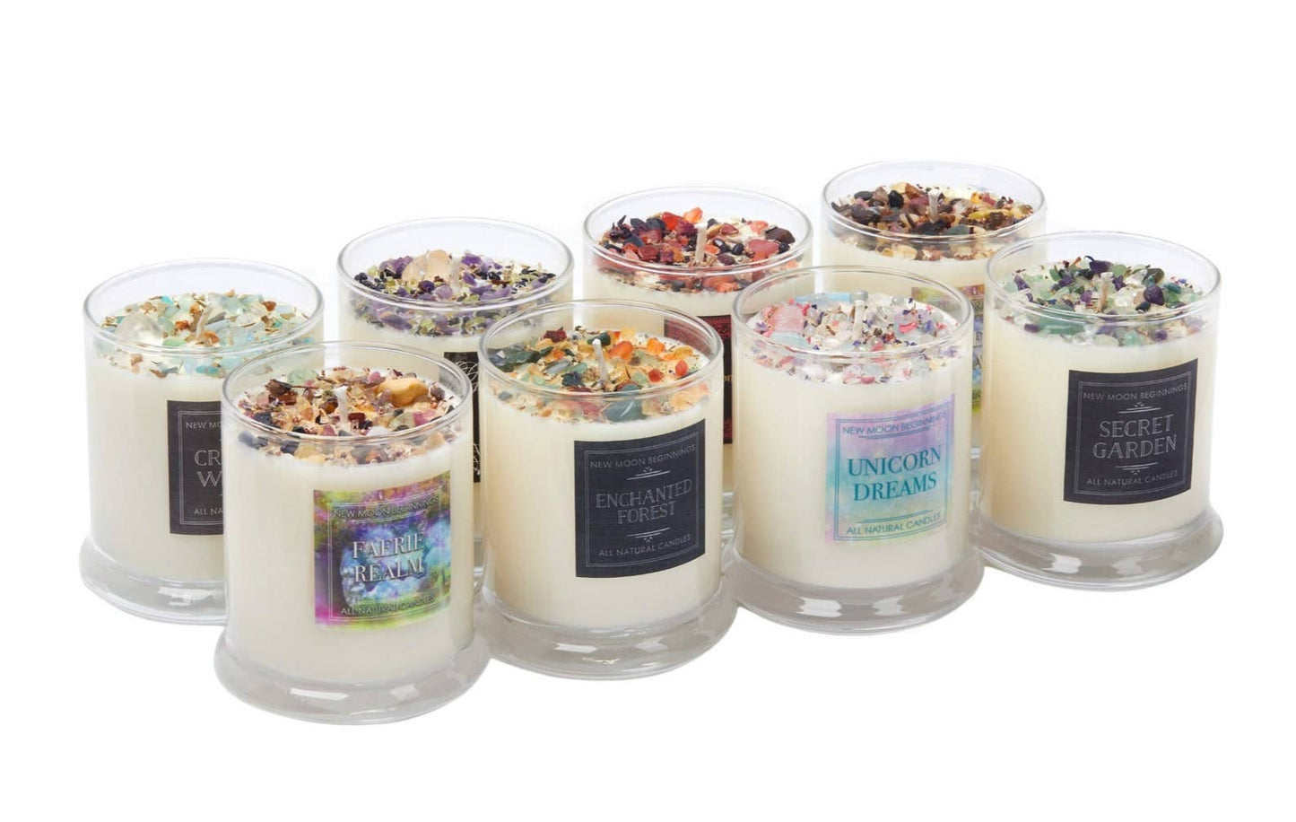 Mystical & Magical Candles, Spiritual Candle, Crystal Candle