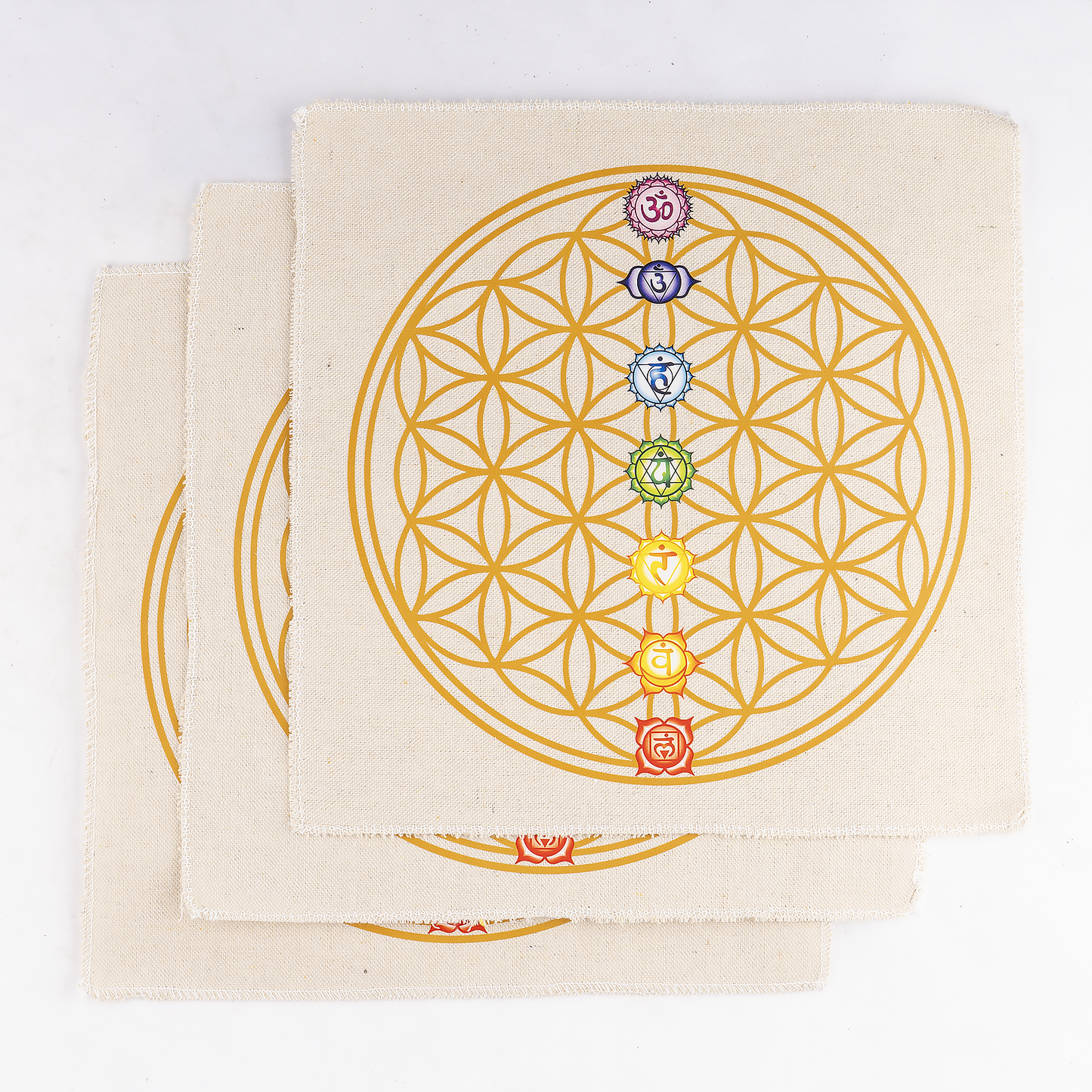 Crystal Grid Cloth |Sacred Geometry 7 Chakra For Energy Work