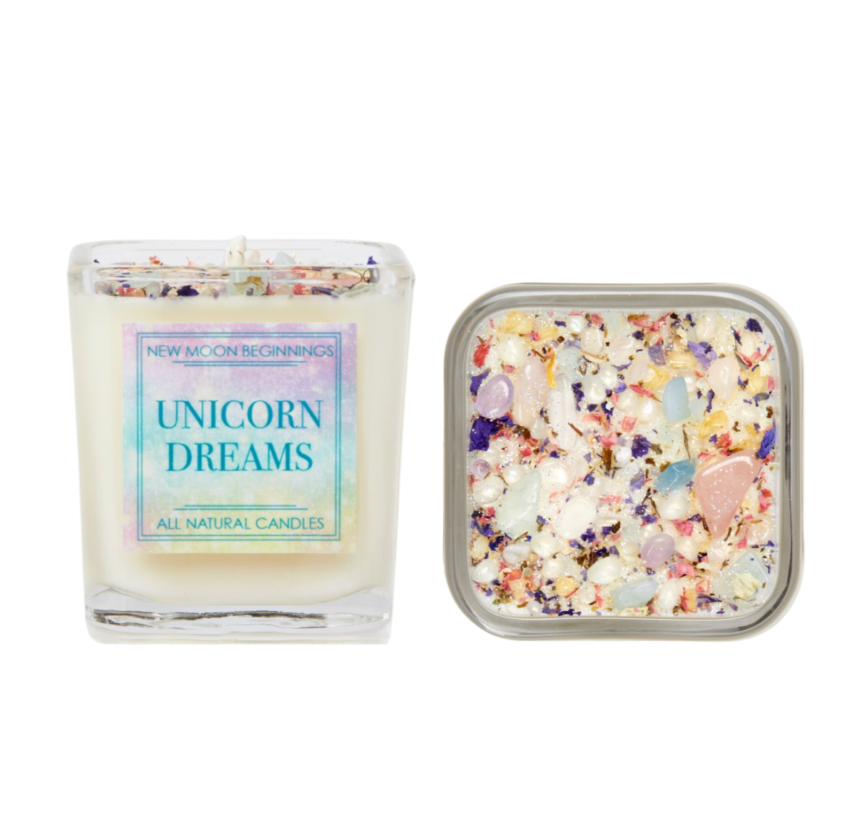 Mystical & Magical Candles, Spiritual Candle, Crystal Candle