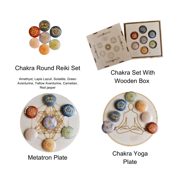Round Stones Set | 7 Chakra Reiki | Chakra Crystals Set