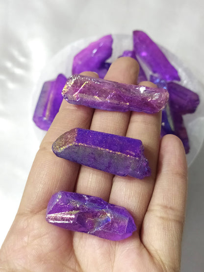 Angel Aura Quartz Point | Blue Aura Point | Raw Crystals