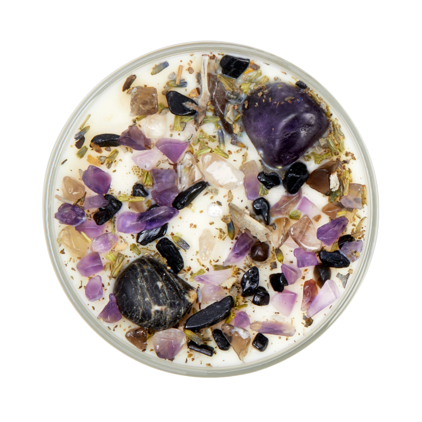 Energy Cleansing Candle - Crystal Candles - Soy Wax