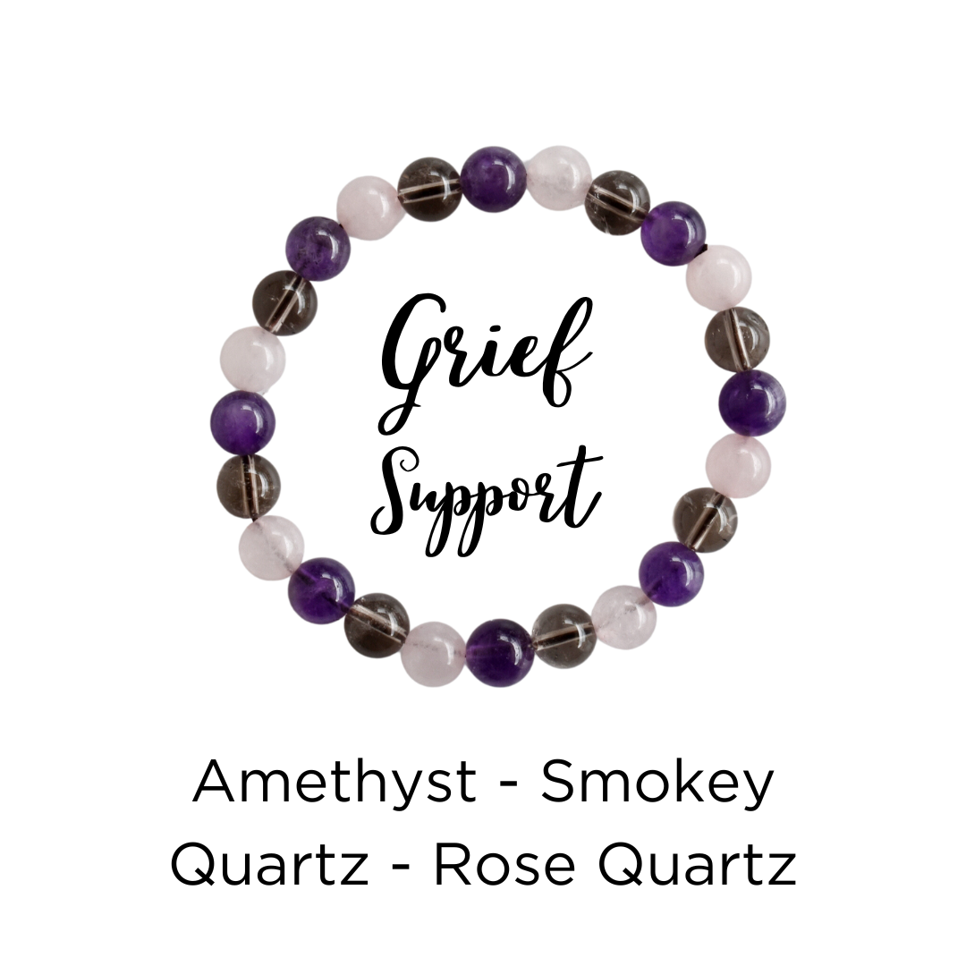 Healing Bracelet| GRIEF Support | Gemstone Crystal Bracelets