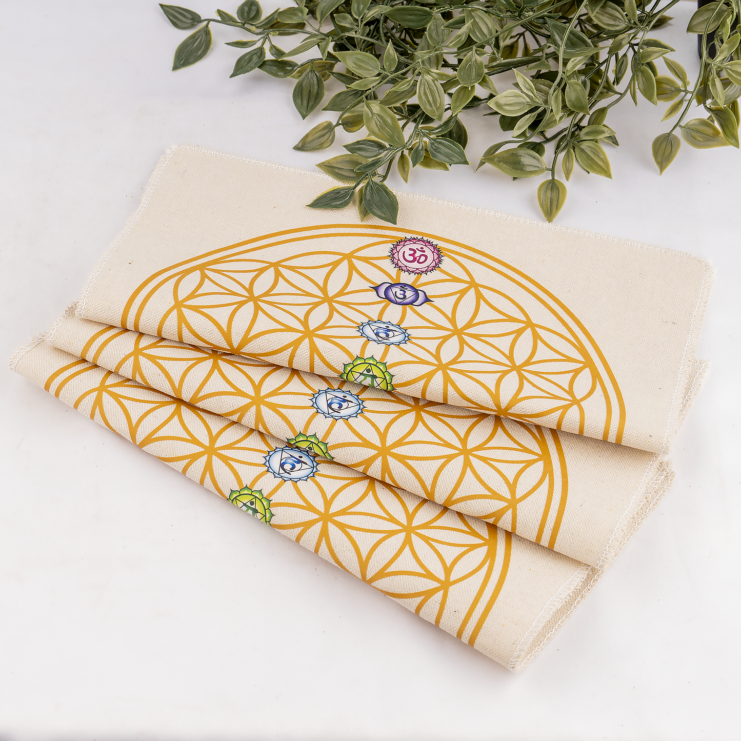 Crystal Grid Cloth |Sacred Geometry 7 Chakra For Energy Work