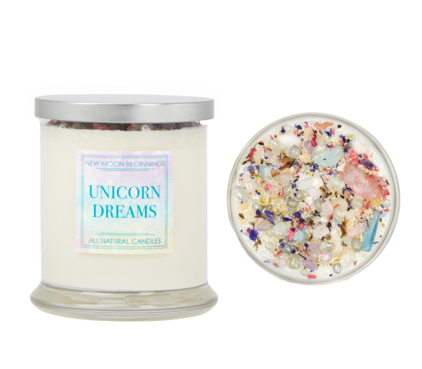 Mystical & Magical Candles, Spiritual Candle, Crystal Candle