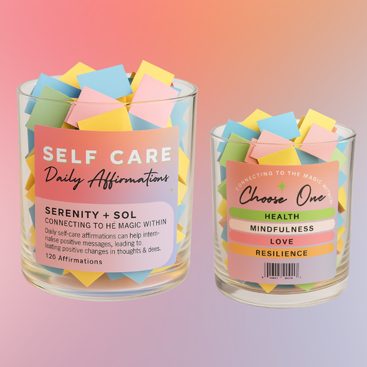 Self Care Affirmation Jar