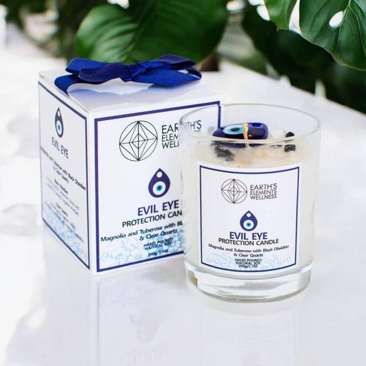 Crystal Candle, Evil Eye Protection - pack of 6