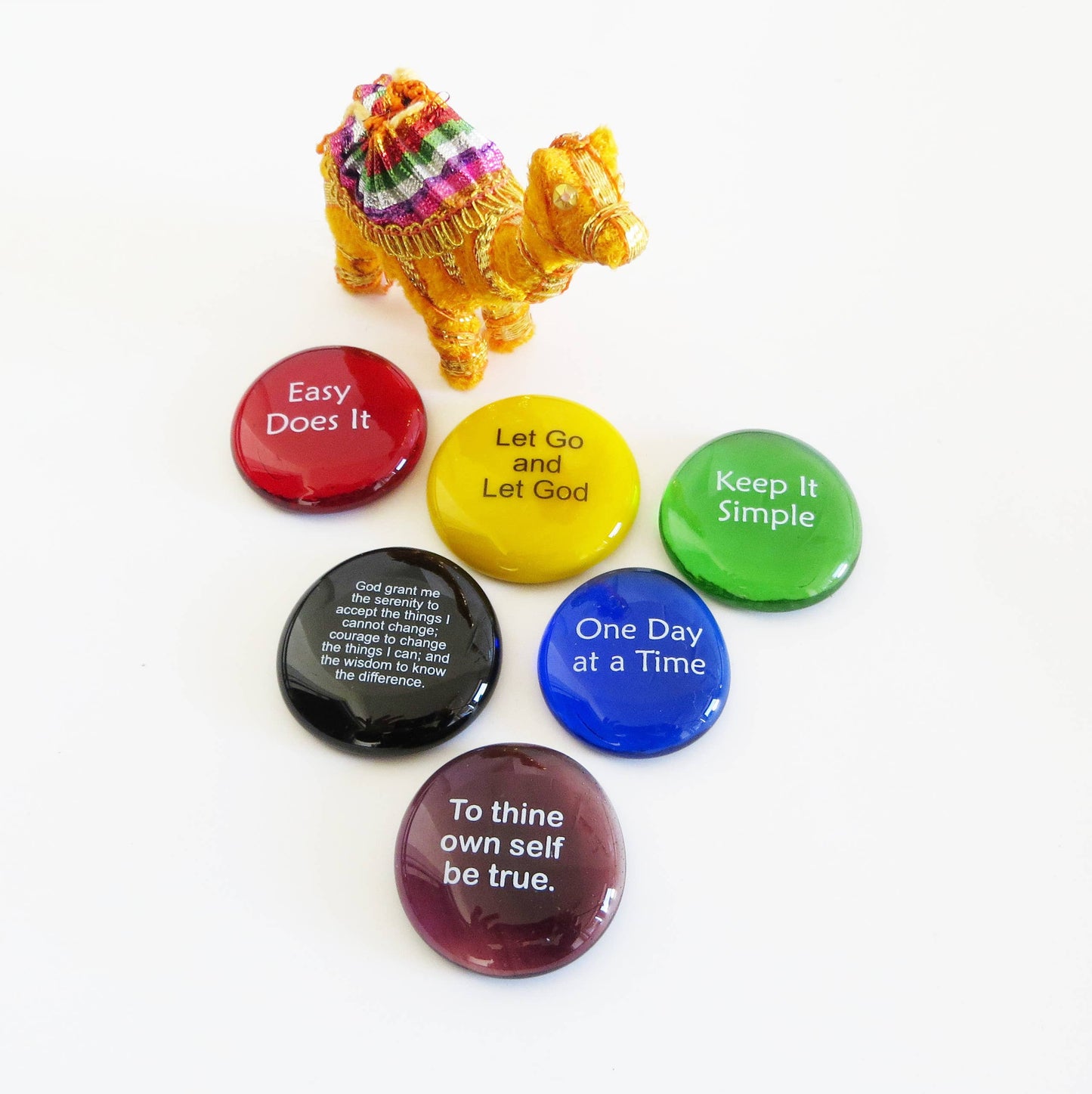 Recovery Assortment of 100 Glass Stones, Sobriety Gifts