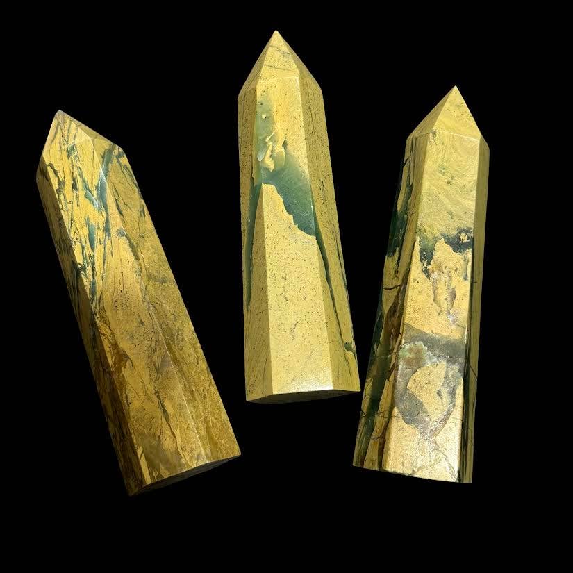 Bamboo Jasper Agate Points - Bag of 5-8 pcs