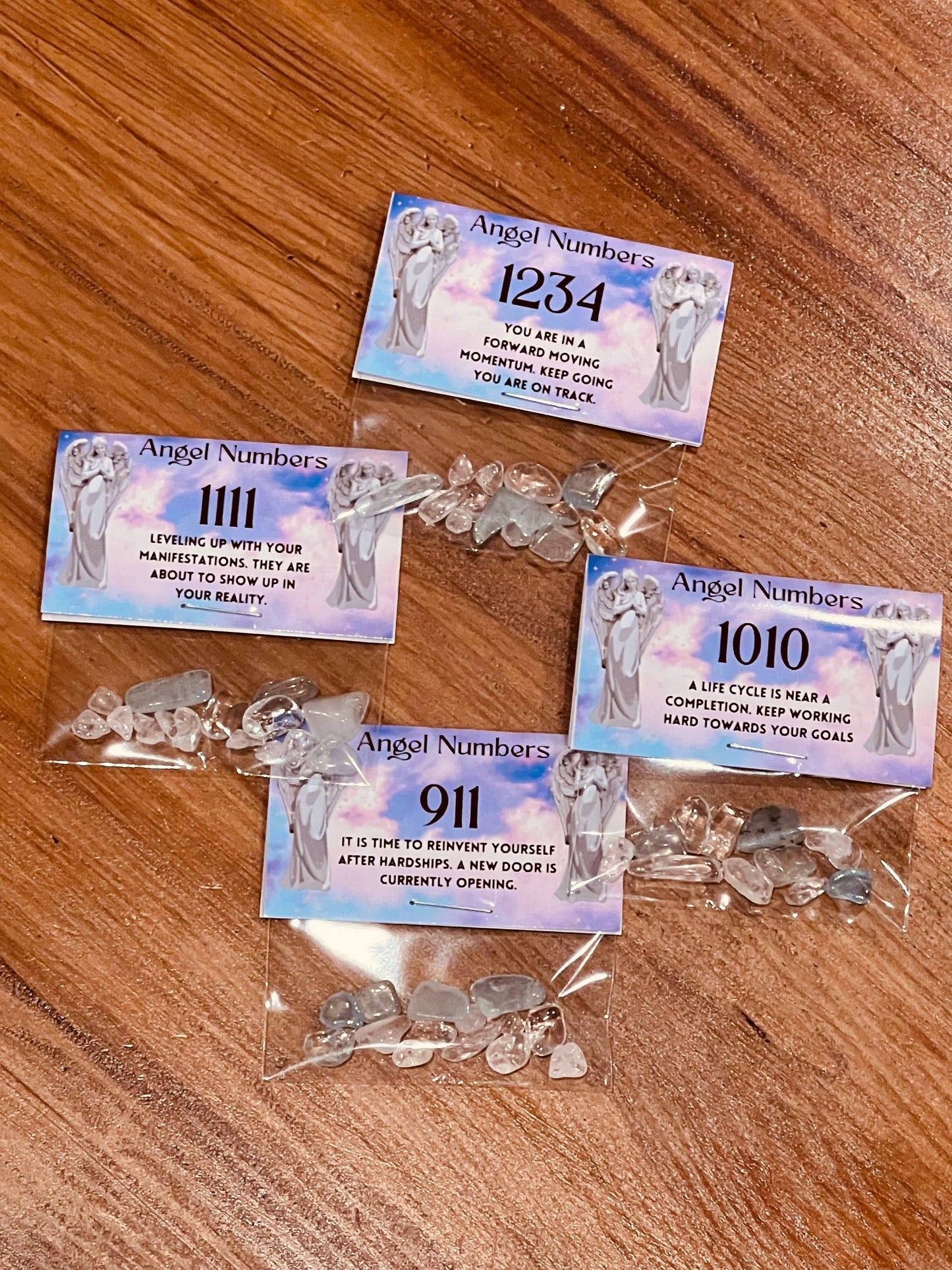 Crystal Confetti Client Thank You Gifts 20pc Angel Numbers